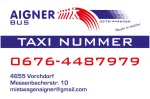 Logo Aigner - Mietwagen, Taxi, Bus, Transporte aller Art