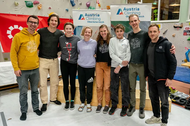 Matthias Jungwirth, Philipp Gollinger (Finalist Herren), Simona Hlinka (Bronze U18), Helene Viertbauer (Gold U16), Doris Wimmer (Gold AK I Landesmeisterin), Luca Hager (Gold U16), Samuel Jungwirth, Daniel Simader (Silber AK I Vize-Landesmeister)