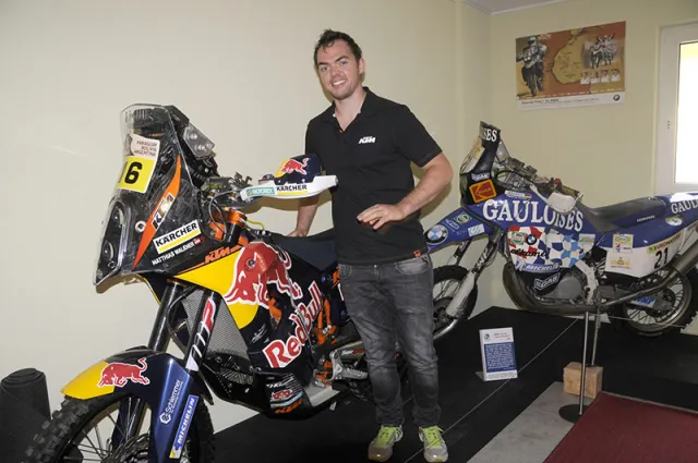 Matthias Walkner auf seinem Dakar-Motorrad
